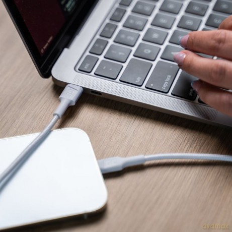 Kabel PowerStream USB-C do Lightning 1m MFI, PD, biały [KABEL]