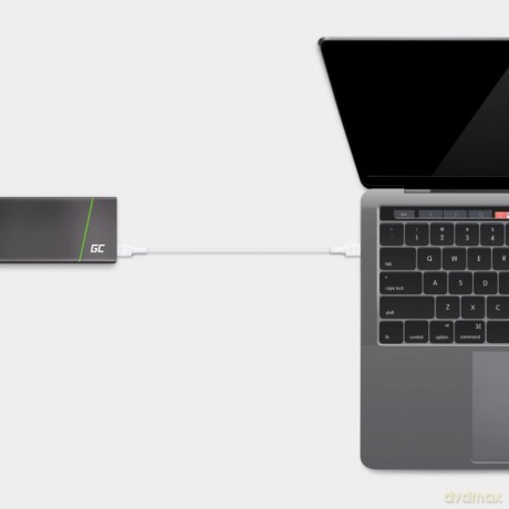 Kabel PowerStream USB-C do USB-C 2m, PD 60W, QC 3.0, biały [KABEL]