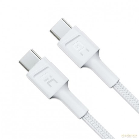 Kabel PowerStream USB-C do USB-C 2m, PD 60W, QC 3.0, biały [KABEL]
