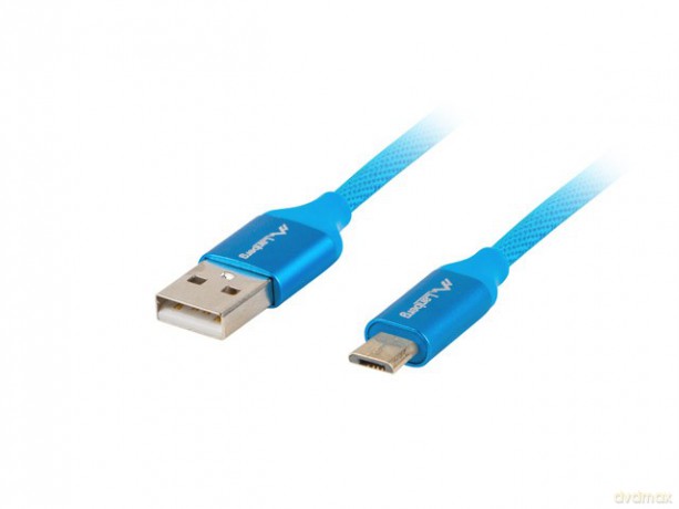 Kabel Premium USB micro BM - AM 2.0 1m niebieski QC 3.0 [KABEL]