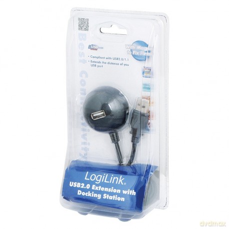 Kabel przedłużacz USB 2.0 ze stacją dokujacą [KABEL]