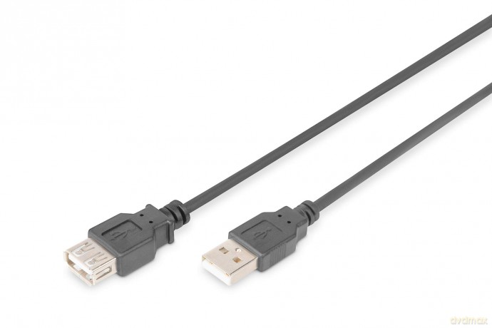 Kabel przedłużający USB 2.0 HighSpeed Typ USB A/USB A M/Ż 5m Czarny [KABEL]