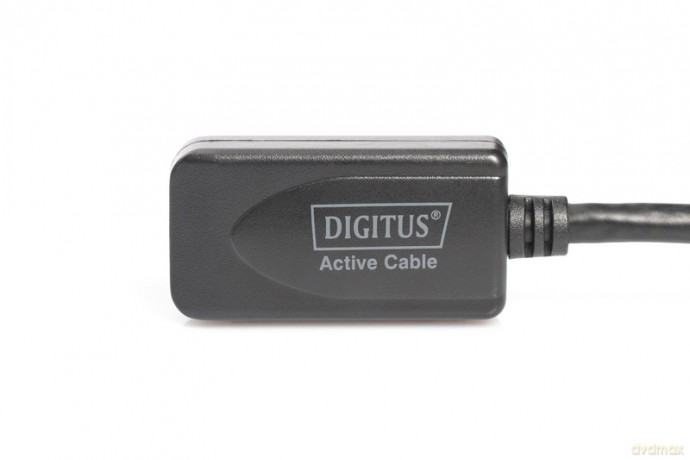 Kabel przedłużający USB 2.0 HighSpeed Typ USB A/USB A M/Ż aktywny 20m Czarny [KABEL]