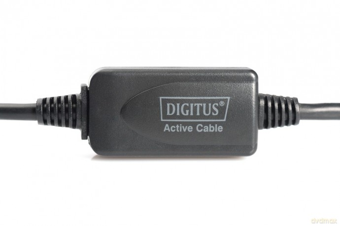 Kabel przedłużający USB 2.0 HighSpeed Typ USB A/USB A M/Ż aktywny, czarny 15m [KABEL]