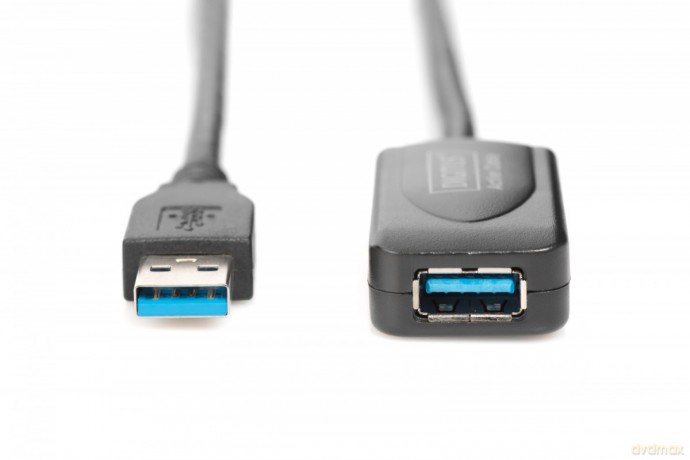 Kabel przedłużający USB 3.0 SuperSpeed Typ USB A/USB A M/Ż aktywny, czarny 5m [KABEL]