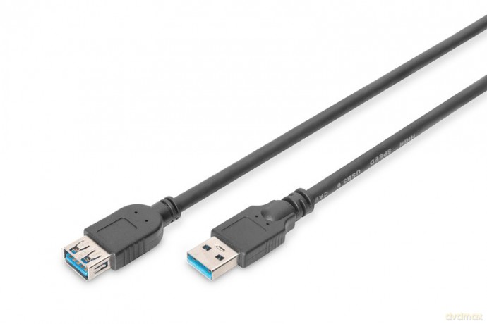 Kabel przedłużający USB 3.1 Gen.1 SuperSpeed 5Gbps Typ USB A/USB A M/Ż 3m Czarny [KABEL]