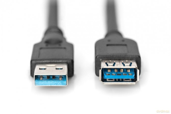 Kabel przedłużający USB 3.1 Gen.1 SuperSpeed 5Gbps Typ USB A/USB A M/Ż 3m Czarny [KABEL]