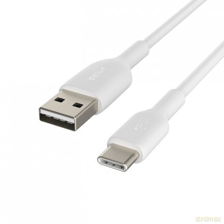Kabel PVC USB-C do USB-A 15 cm biały [KABEL]