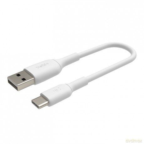 Kabel PVC USB-C do USB-A 15 cm biały [KABEL]