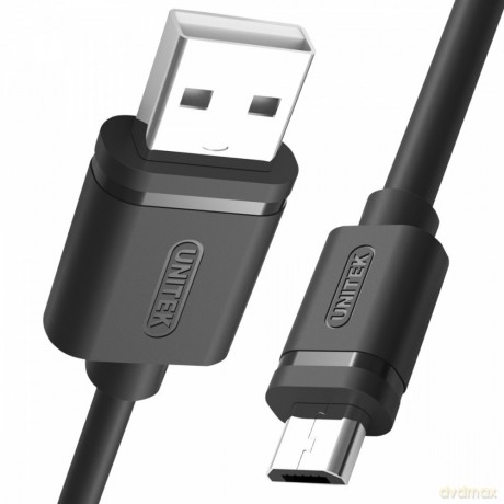 Kabel USB - microUSB 2.0, 2M, M/M; Y-C455GBK [KABEL]