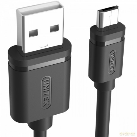 Kabel USB - microUSB 2.0, 2M, M/M; Y-C455GBK [KABEL]