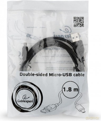 Kabel USB -> Micro USB dwustronne 1.8m [KABEL]