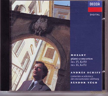 Schiff/Camerata/Vegh: Mozart:Piano Concertos K450/451 [CD]