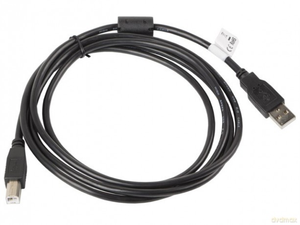 Kabel USB 2.0 AM-BM 1.8M Ferryt czarny [KABEL]