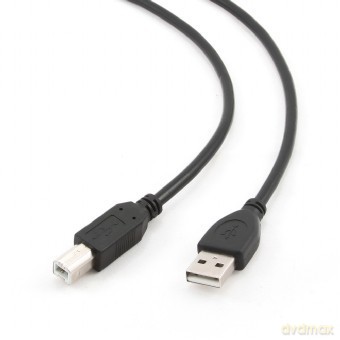 Kabel USB 2.0 AM-BM 1m/czarny [KABEL]