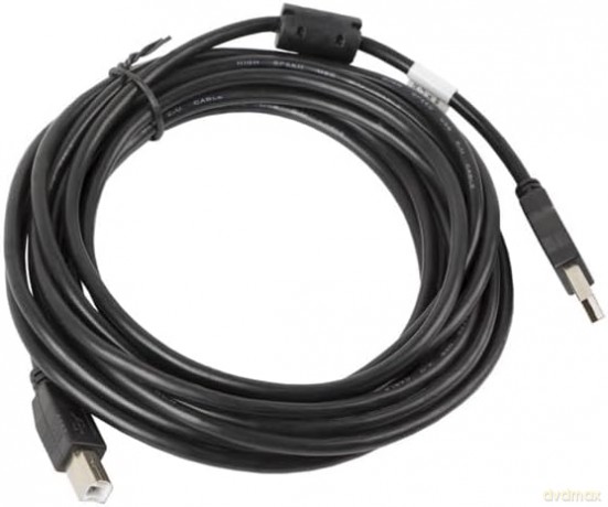 Kabel USB 2.0 AM-BM 5M Ferryt czarny [KABEL]