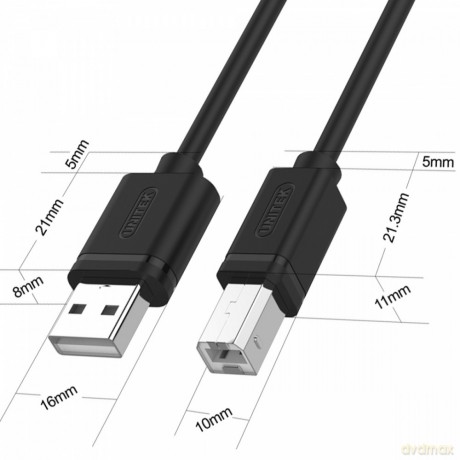 Kabel USB 2.0 AM-BM, 3M; Y-C420GBK [KABEL]