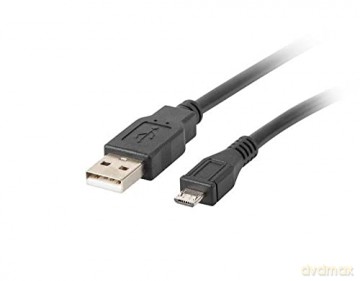 Kabel USB 2.0 micro AM-MBM5P 0.3M czarny [KABEL]