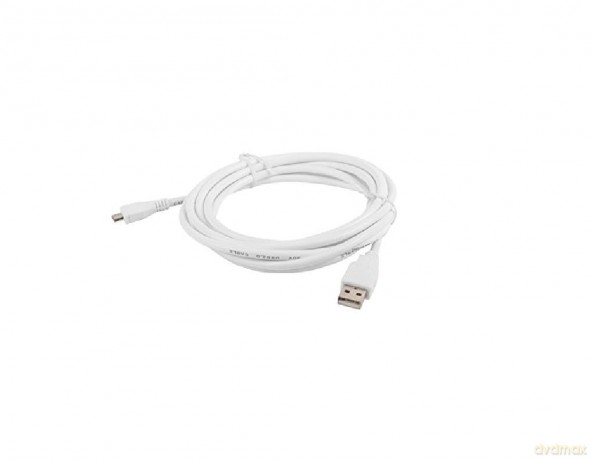 Kabel USB 2.0 micro AM-MBM5P 3M biały [KABEL]