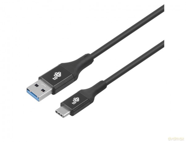 Kabel USB 3.0 - USB C 2m PREMIUM 3A czarny TPE [KABEL]