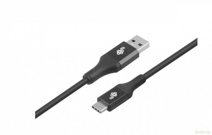 Kabel USB 3.0 - USB C 2m PREMIUM 3A czarny TPE [KABEL]