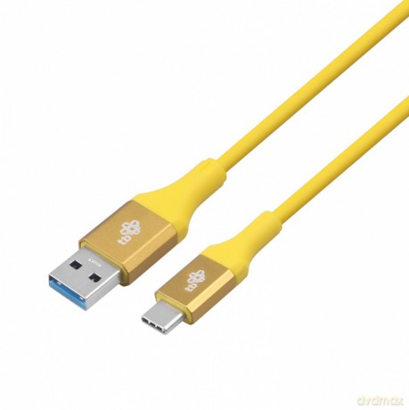 Kabel USB 3.0 - USB C 2m PREMIUM 3A żółty TPE [KABEL]