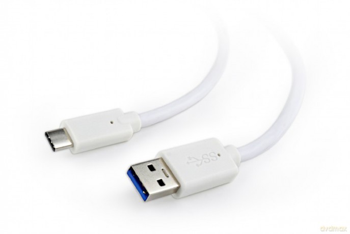 Kabel USB 3.0 C AM/CM 1m/biały [KABEL]