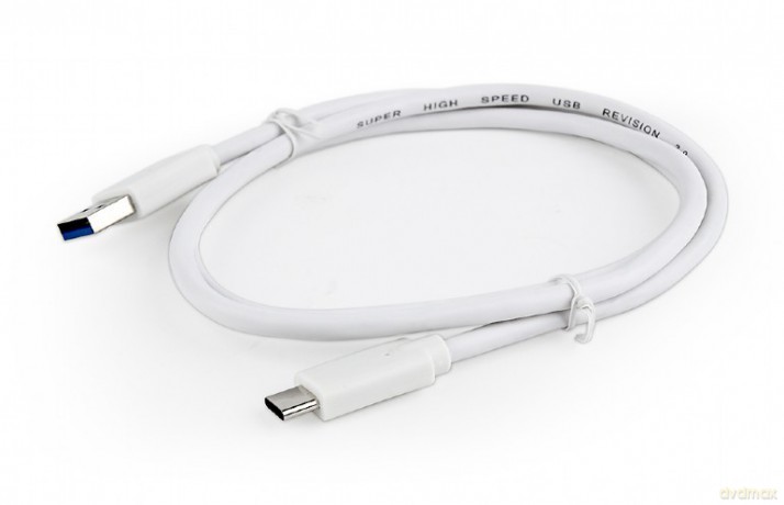 Kabel USB 3.0 C AM/CM 1m/biały [KABEL]