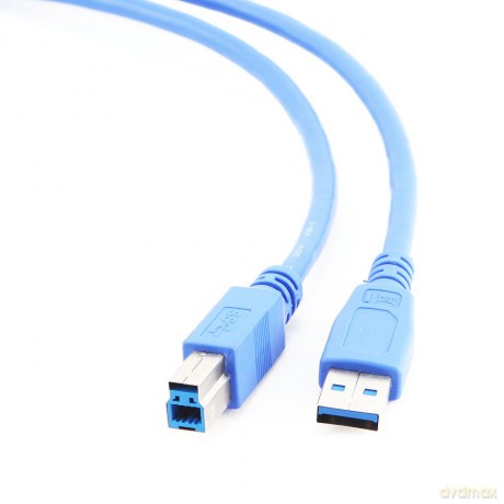 Kabel USB 3.0 typu AB AM-BM 3m niebieski [KABEL]