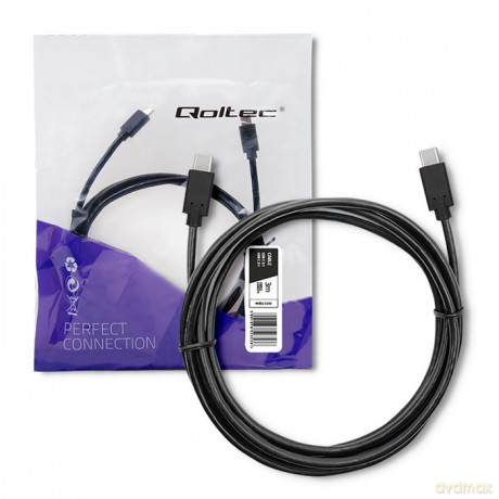 Kabel USB 3.1 typ C męski | USB 3.1 typ C męski | 3m | Czarny [KABEL]