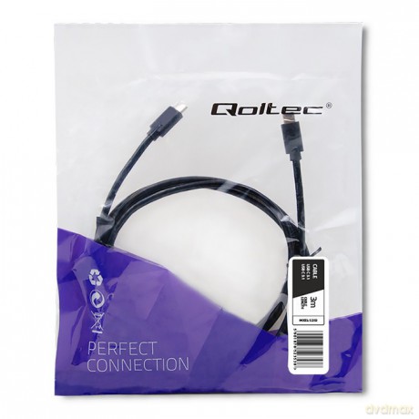 Kabel USB 3.1 typ C męski | USB 3.1 typ C męski | 3m | Czarny [KABEL]