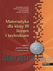Matematyka LO 3 podr Sens [KSIĄŻKA]