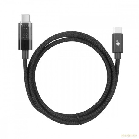 Kabel USB C - USB C 1m ze wskaźnikiem mocy ładowania LED (100 W) [KABEL]