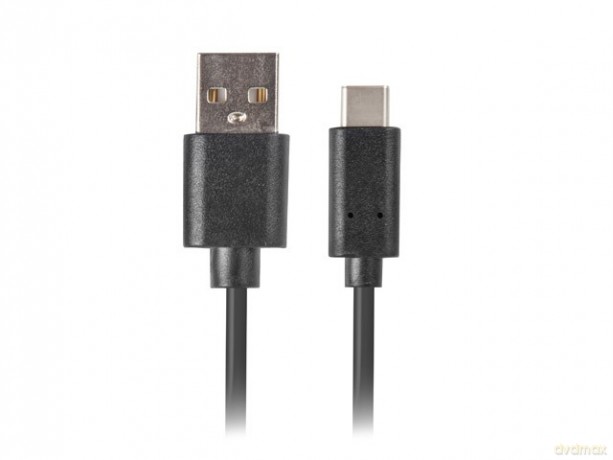 Kabel USB CM - AM 2.0 1.8m czarny QC 3.0 [KABEL]