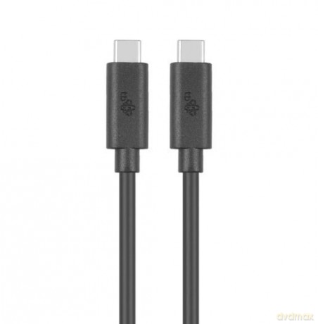 Kabel USB C-USB C 1m 100W 5Gbps USB 3.1 czarny [KABEL]