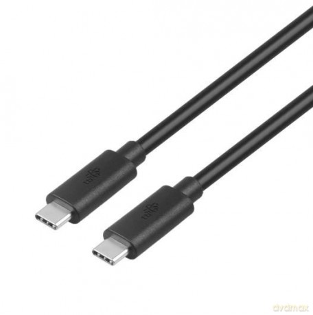 Kabel USB C-USB C 1m 100W 5Gbps USB 3.1 czarny [KABEL]