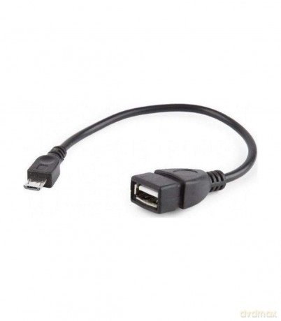 KABEL USB MICRO BM->AF USB 2.0 OTG 15CM długi wtyk [KABEL]