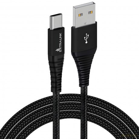 Kabel USB Typ-A do USB Typ-C Smart Life Braided 15W 2m czarny [KABEL]
