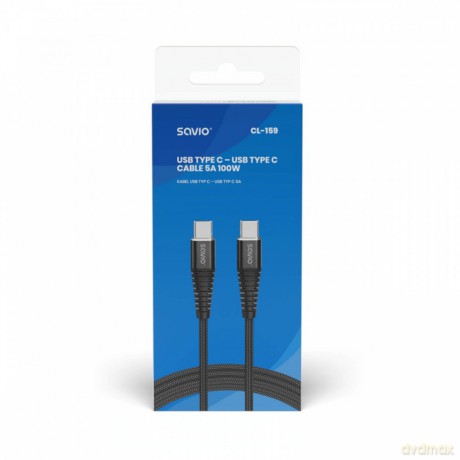 Kabel USB typu C - USB typu C 5A 1m, CL-159 [KABEL]