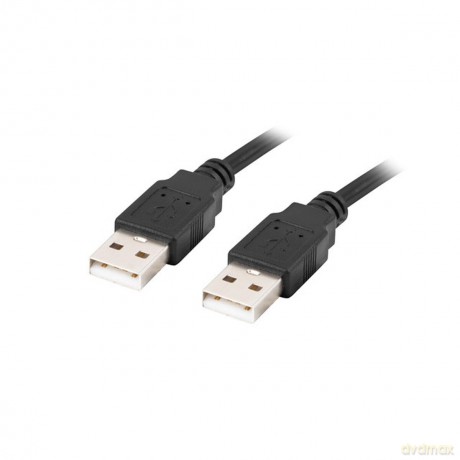 Kabel USB-A M/M 2.0 1.0m Czarny [KABEL]