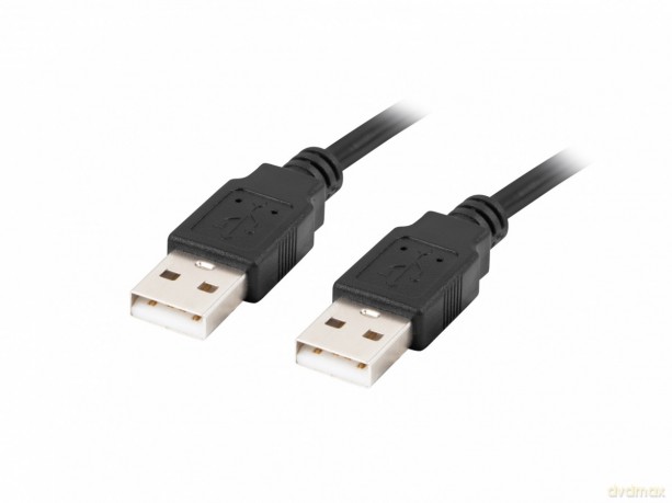 Kabel USB-A M/M 2.0 1.8m Czarny [KABEL]