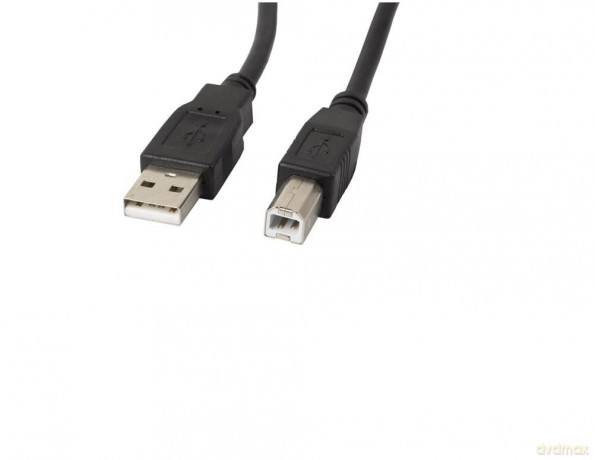 Kabel USB-A(M)->USB-B(M) 2.0 0.5M CZARNY [KABEL]