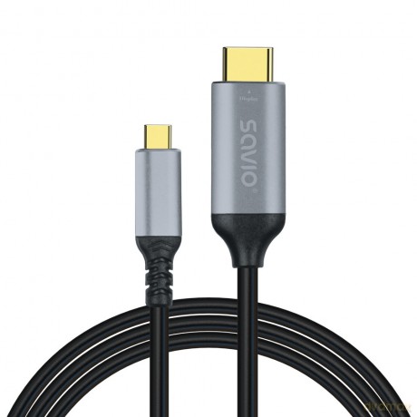 Kabel USB-C do HDMI v2.0b, 3m, miedź CL-184 [KABEL]