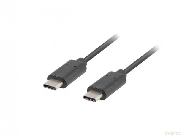 Kabel USB-C M/M 2.0 1m czarny [KABEL]