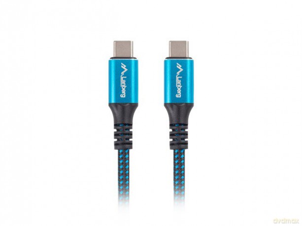 Kabel USB-C M/M USB4 0.5m 100W 8K 60HZ czarno-niebieski [KABEL]