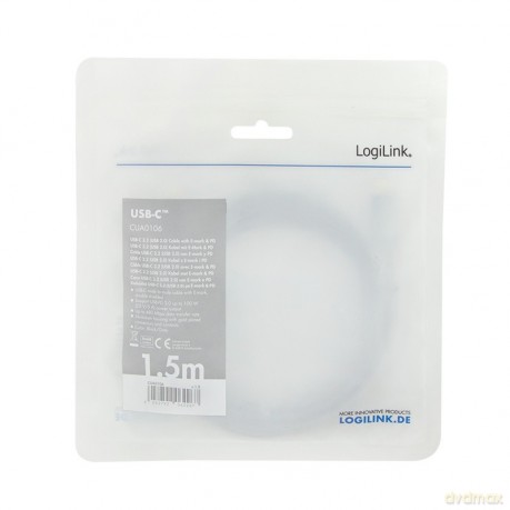 Kabel USB-C M/M, PD, aluminiowy 1.5m [KABEL]