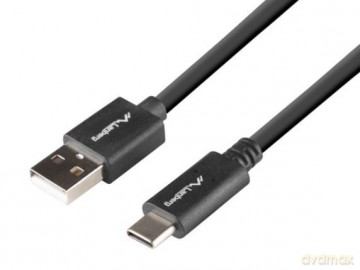 Kabel USB-C(M)->USB-A(M) 2.0 1.8m czarny BOX QC 3.0 [KABEL]