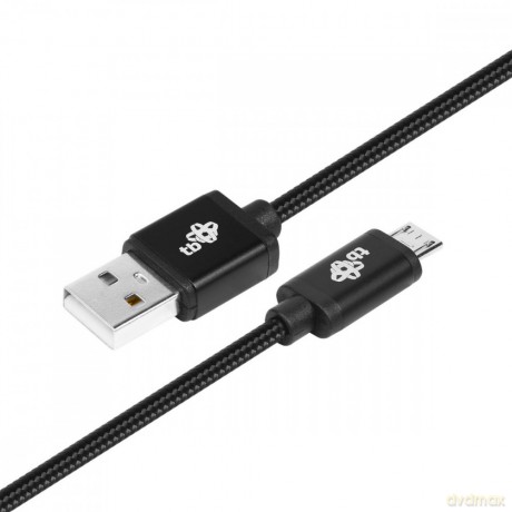 Kabel USB-Micro USB 1.5 m. czarny sznurek [KABEL]