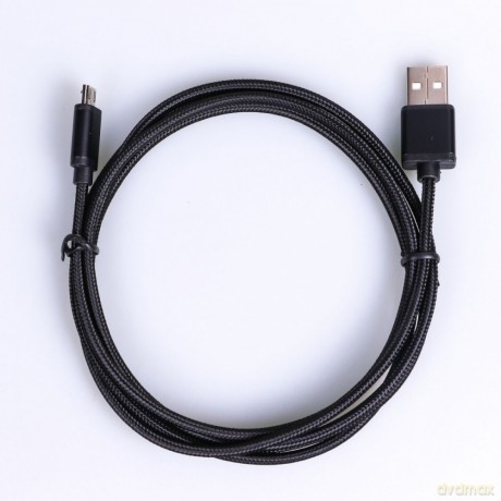 Kabel USB-Micro USB 1.5 m. czarny sznurek [KABEL]