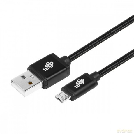 Kabel USB-Micro USB 1.5 m. czarny sznurek [KABEL]